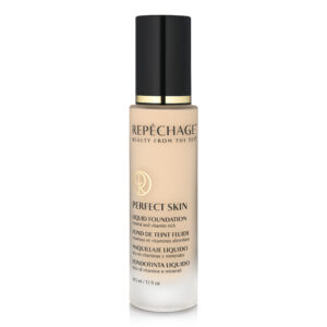 Repechage Perfect Skin -meikkivoidepullo, joka sisältää mineraaleja ja vitamiineja. 34,5 ml.