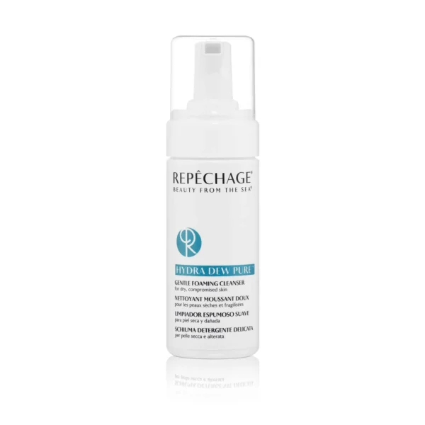 Repêchage Hydra Dew Pure - hellävarainen foaming-puhdistusaine kuivalle, häiriintyneelle iholle. Valkoinen pumppupullo 150 ml.