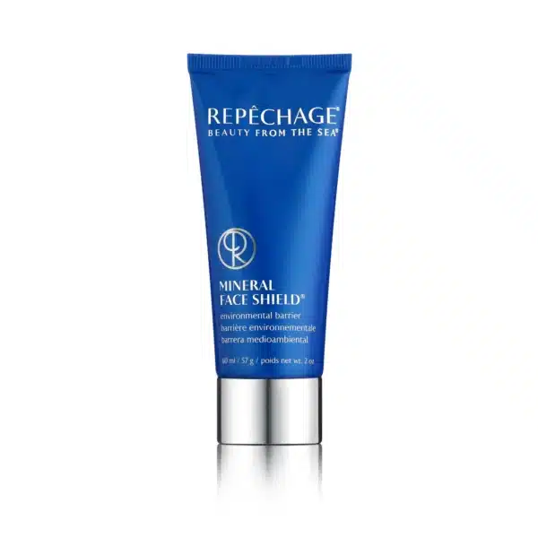 Repechage Mineral Face Shield - mineraalinen kasvosuoja, 60 ml, sininen tuubi, ympäristösuoja kasvoille.